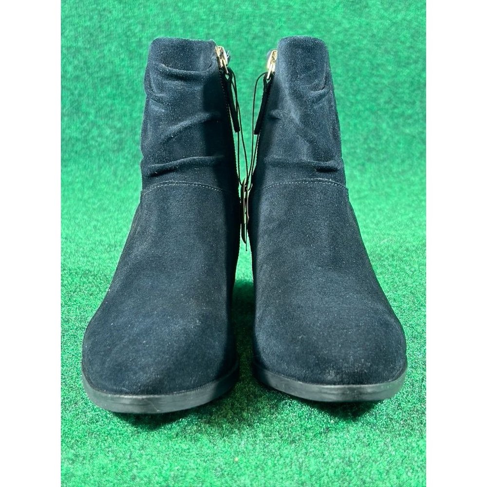 Cole‎ Haan Black Suede Side Zip Ankle Boots Booties Women's Size 6 B - Picture 4 of 10